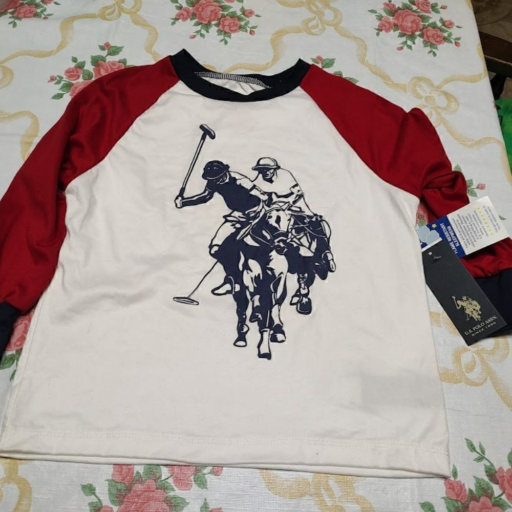 New U.S. Polo Assn Pajama Set Size Boy's 4/5